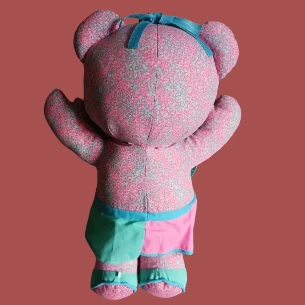 Doodle bear plush stuffed toy pink washable teddy bear "17"inch - Picture 2 of 10